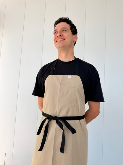 Vancouver 213 apron (beige cotton polyester) TALL