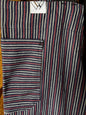 Vancouver 162 Apron (maroon red, navy, white stripe)