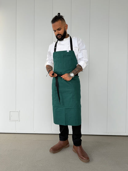 Vancouver 94 cotton canvas aprons (green)