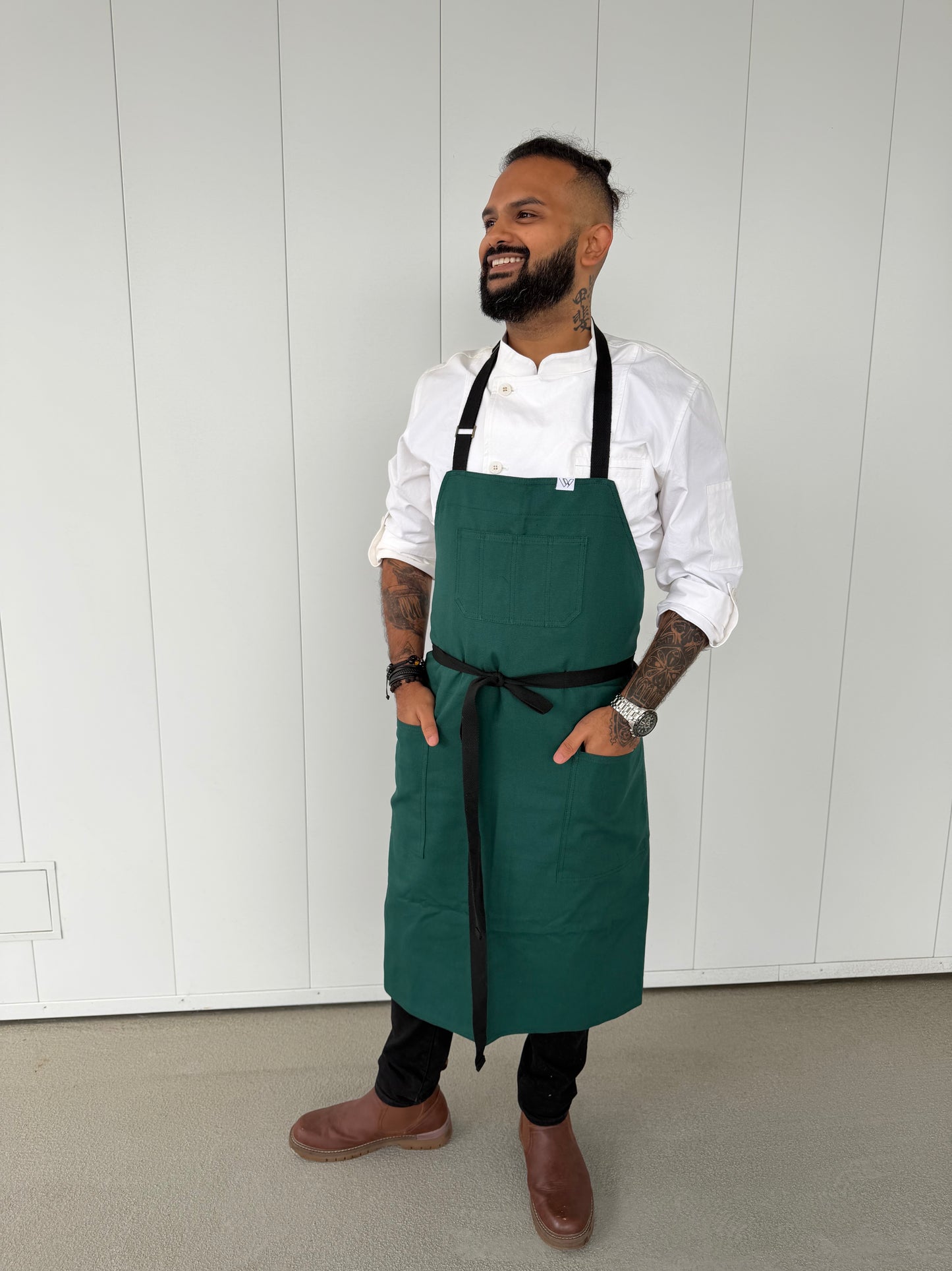 Vancouver 94 cotton canvas aprons (green)