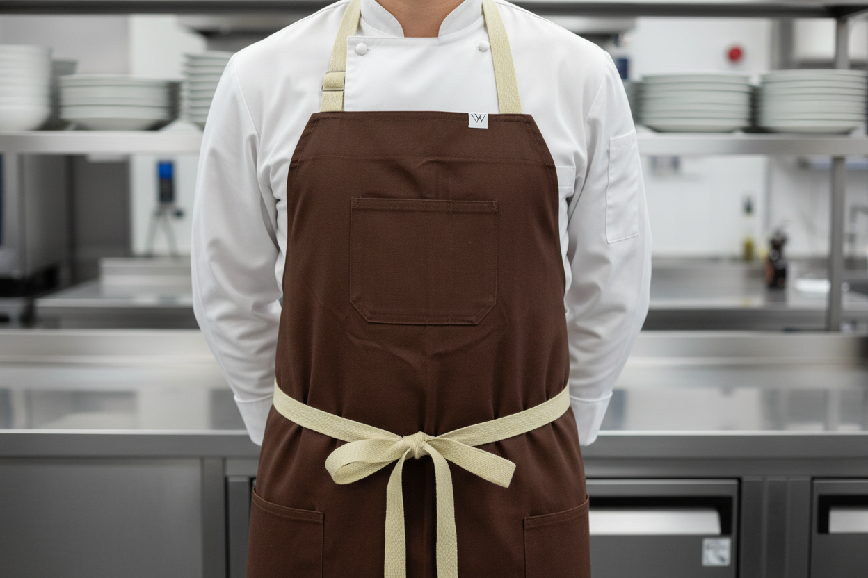 Vancouver 110 Apron (brown cotton twill)