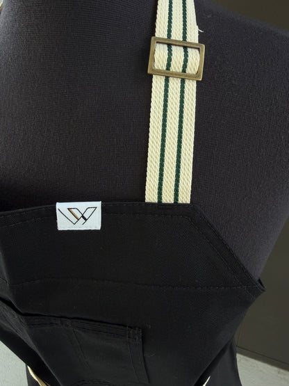 Vancouver 110 Apron TALL (black cotton polyester)