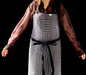 Vancouver 162 Apron (maroon red, black, white stripe)