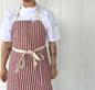 SEOUL 03 APRON (burgundy cream)