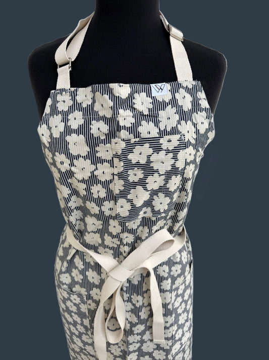 Vancouver 221 Apron ( floral & stripe)