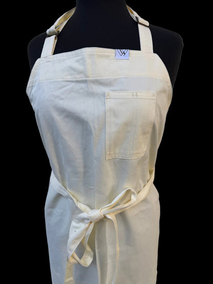 Vancouver 213 Apron (yellow cream cotton twill)