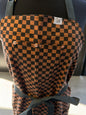 SEOUL 02 Checker Gingham Workwear Apron (cotton twill)