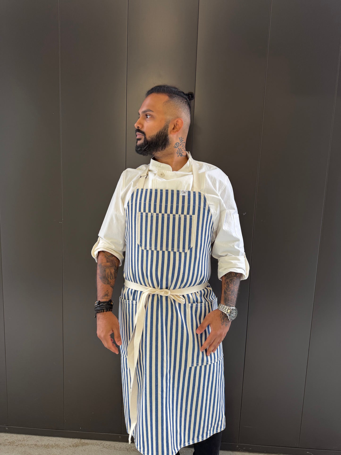 SEOUL 03 Apron (blue cream)