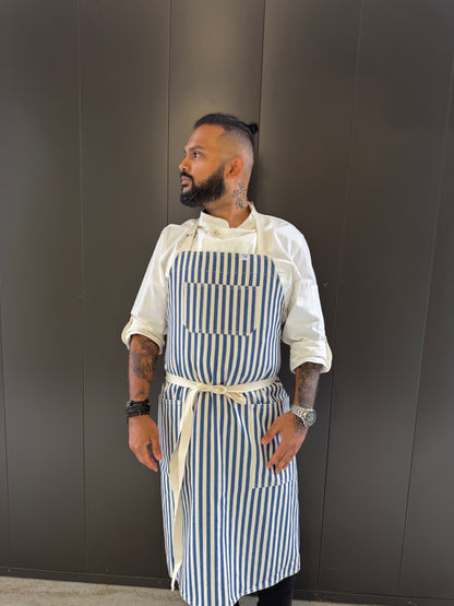 SEOUL 03 Apron (blue cream)