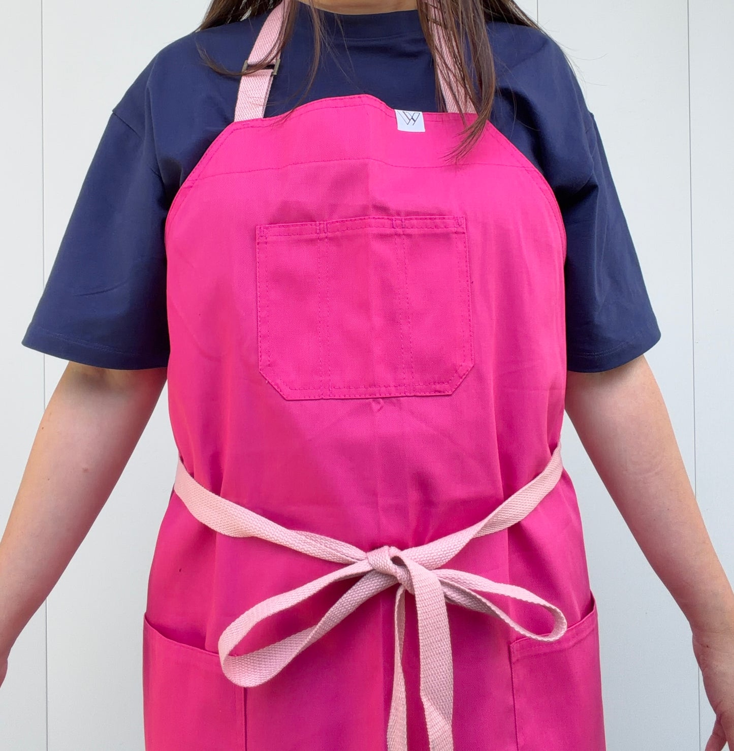Vancouver 110 chef apron (pink cotton polyester)