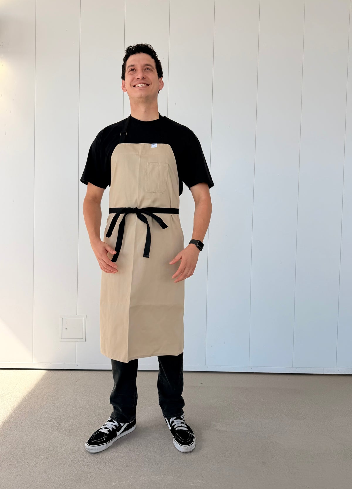 Vancouver 213 apron (beige cotton polyester) TALL
