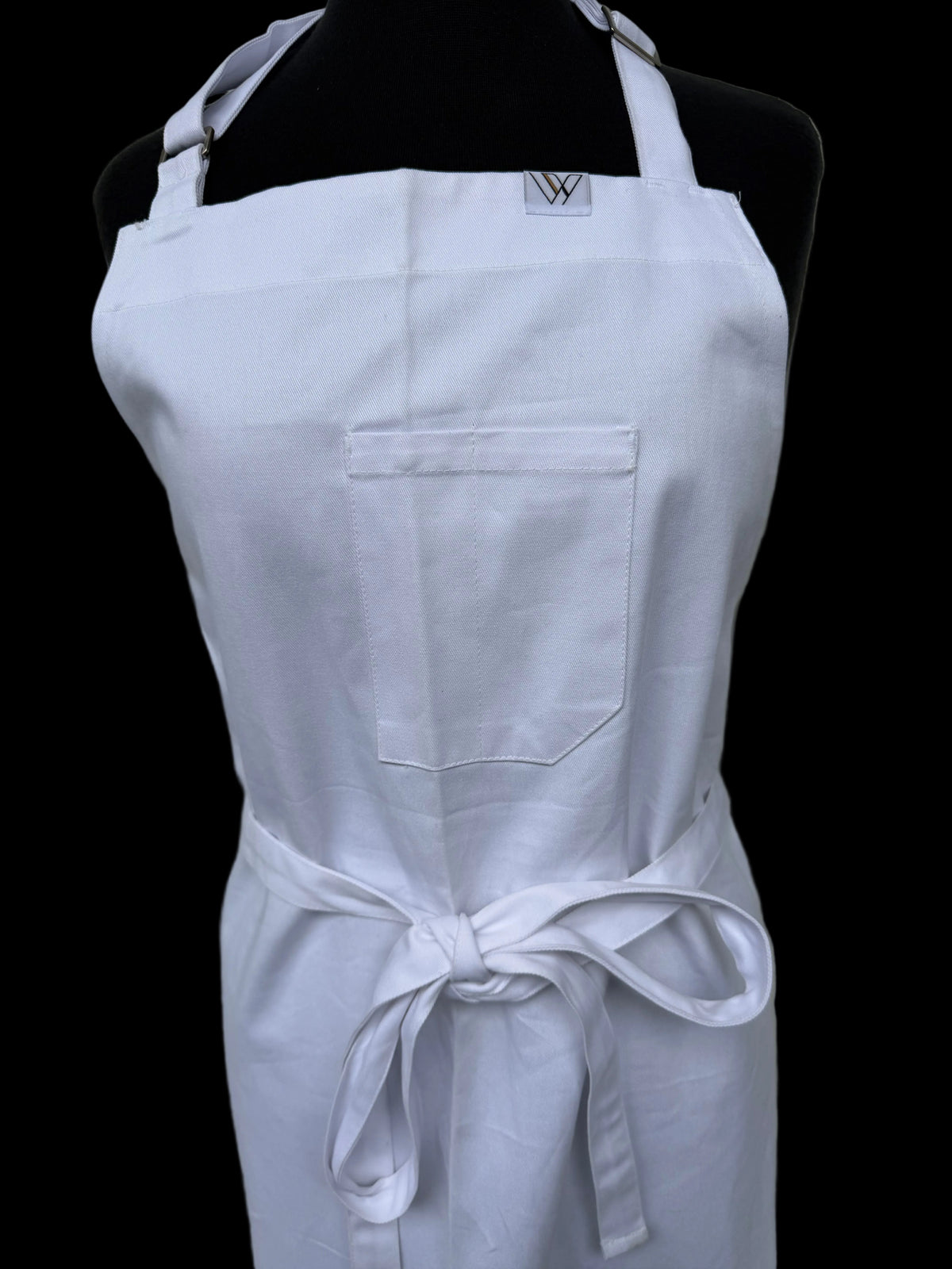 Vancouver 213 Apron TALL (white cotton twill)