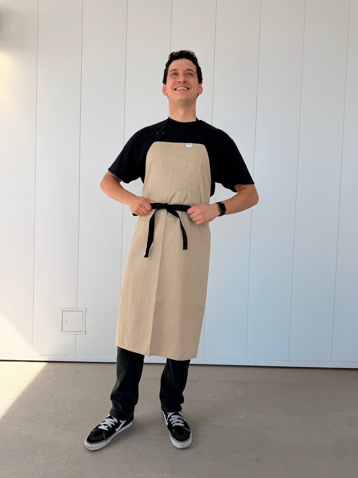 Vancouver 213 apron (beige cotton polyester) TALL