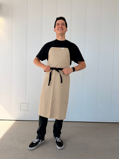 Vancouver 213 apron (beige cotton polyester) TALL