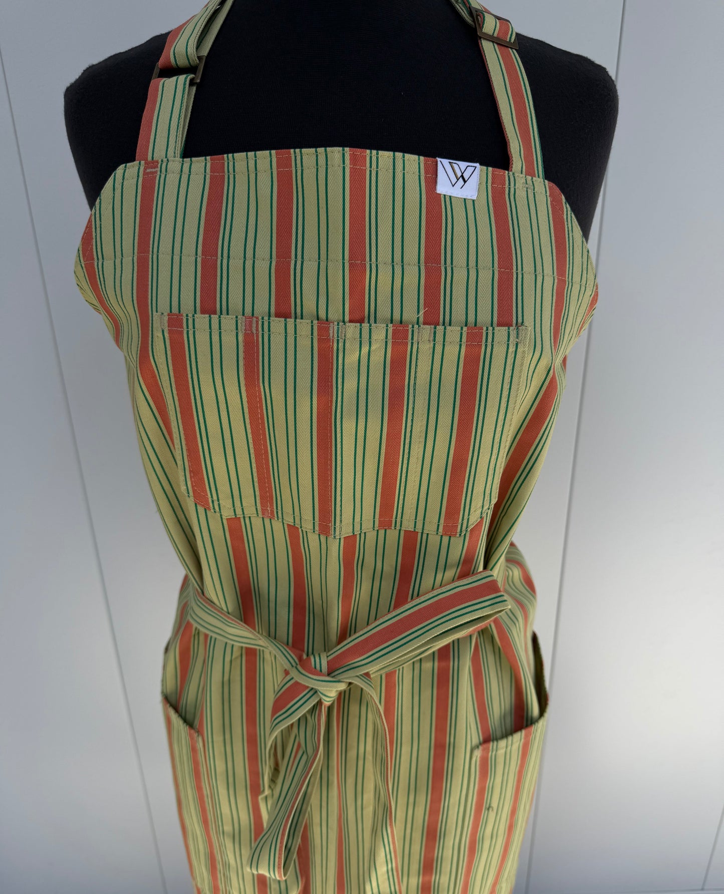 SEOUL 03 APRON (yellow, green, orange stripe)