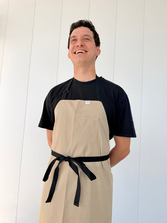 Vancouver 213 apron (beige cotton polyester) TALL