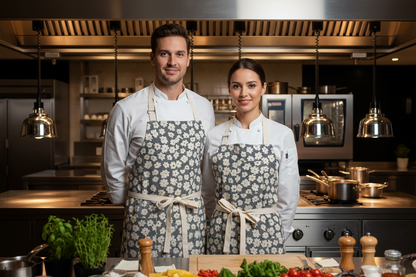 Vancouver 221 Apron ( floral & stripe)