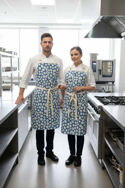 Vancouver 221 Apron (floral blue)