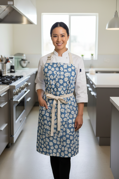 Vancouver 221 Apron (floral blue)