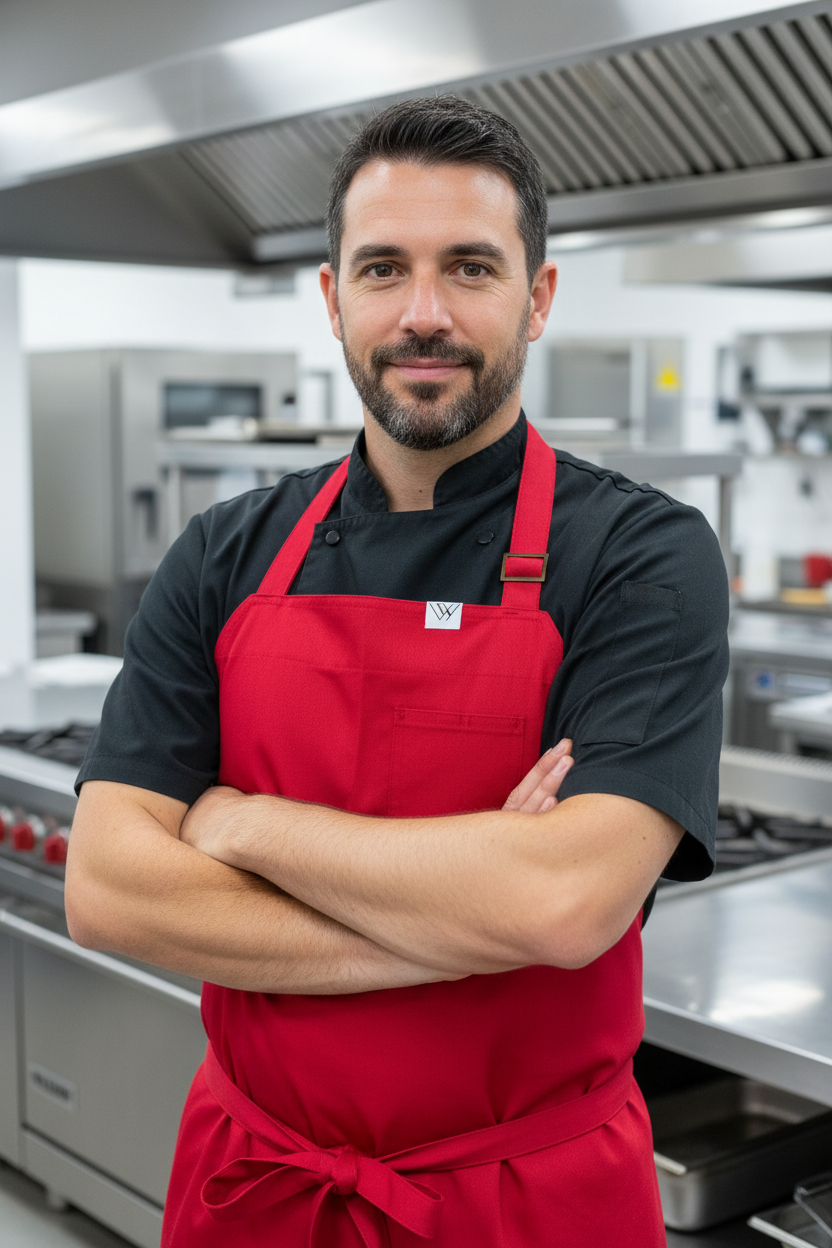 Vancouver 213 chef Apron (cotton twill, TALL)