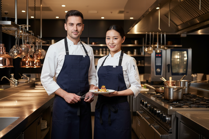 Male and Female Chef in Michelin Kitchen