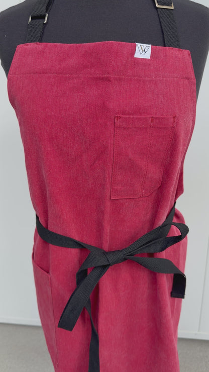 Vancouver 218 Apron (biowashed red)